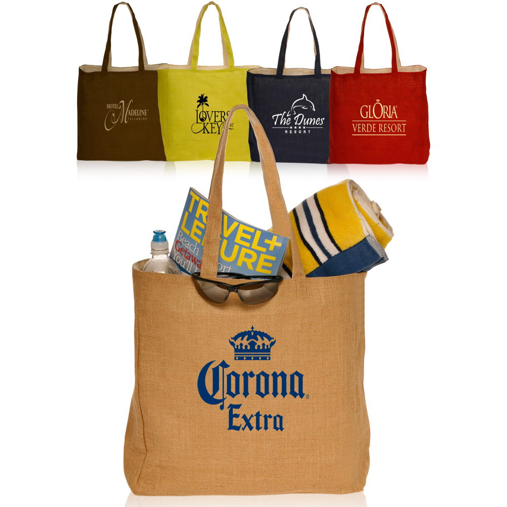 Cheap Wholesale Personalized Promo Jute Tote Bags TOT3759