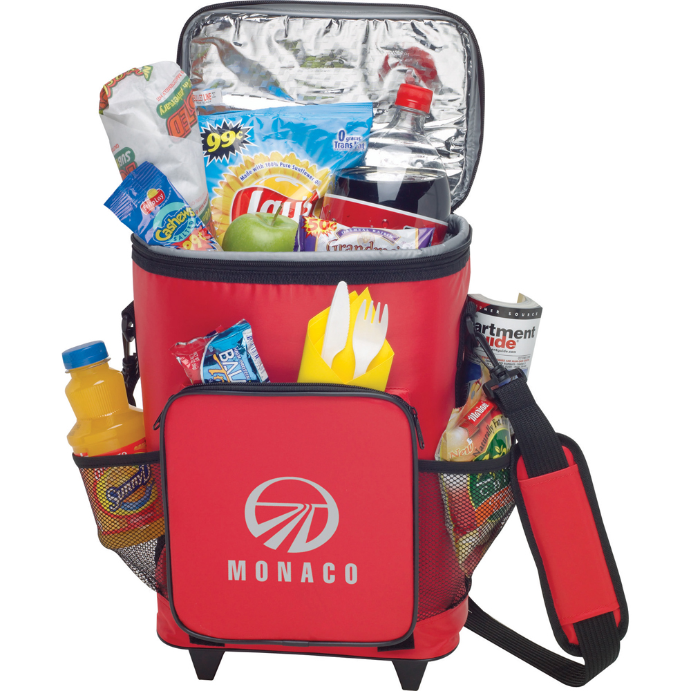 Personalized 18-Can Rolling Insulated Cooler Bags | SM7489 - DiscountMugs