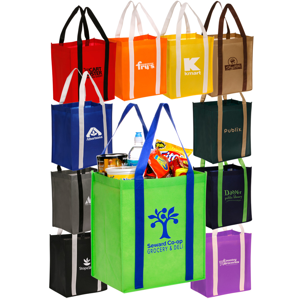 Cheap Wholesale Bulk Personalized Non-Woven Grocery Tote Bag
