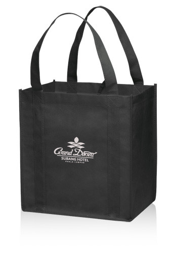 Custom Small Non-Woven Grocery Tote Bags | TOT33 - DiscountMugs