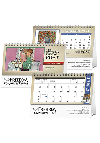 Custom Triumph The Saturday Evening Post Desk Calendars X11583