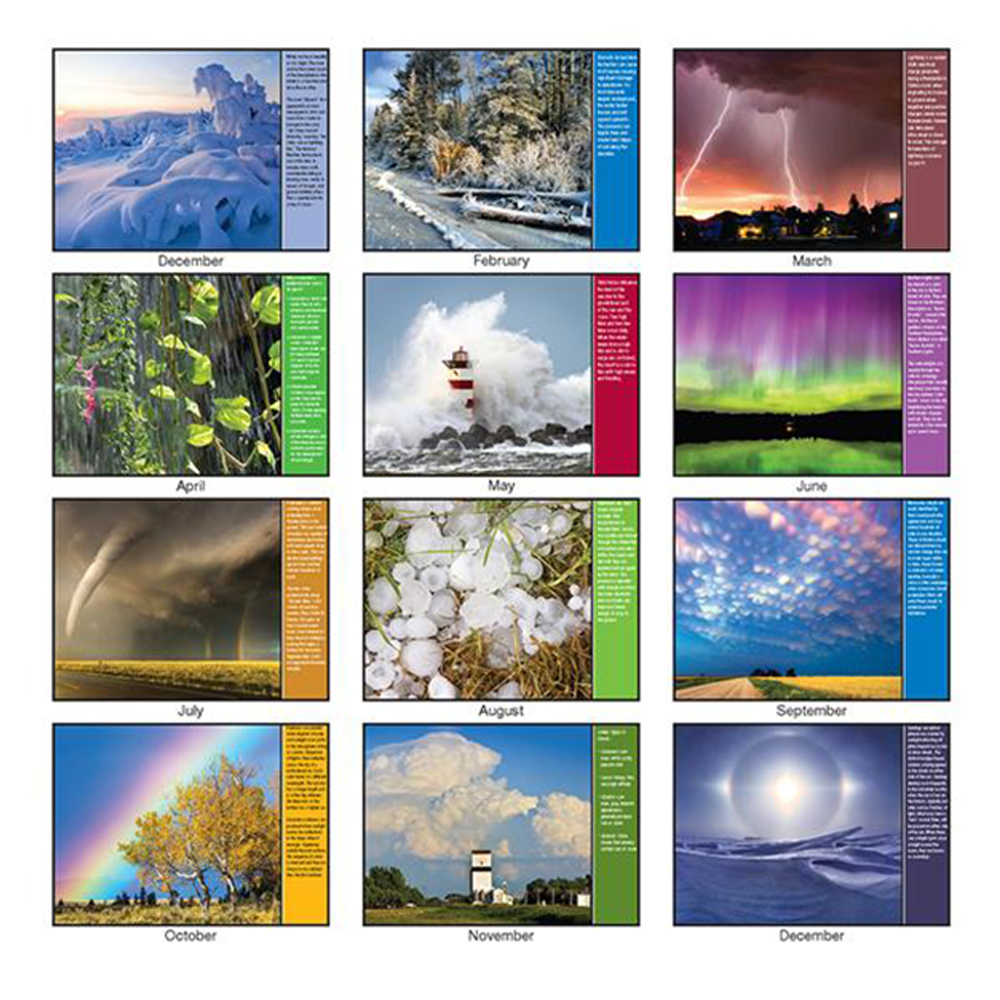 Custom Weather Almanac Wall Calendars HLP895 DiscountMugs