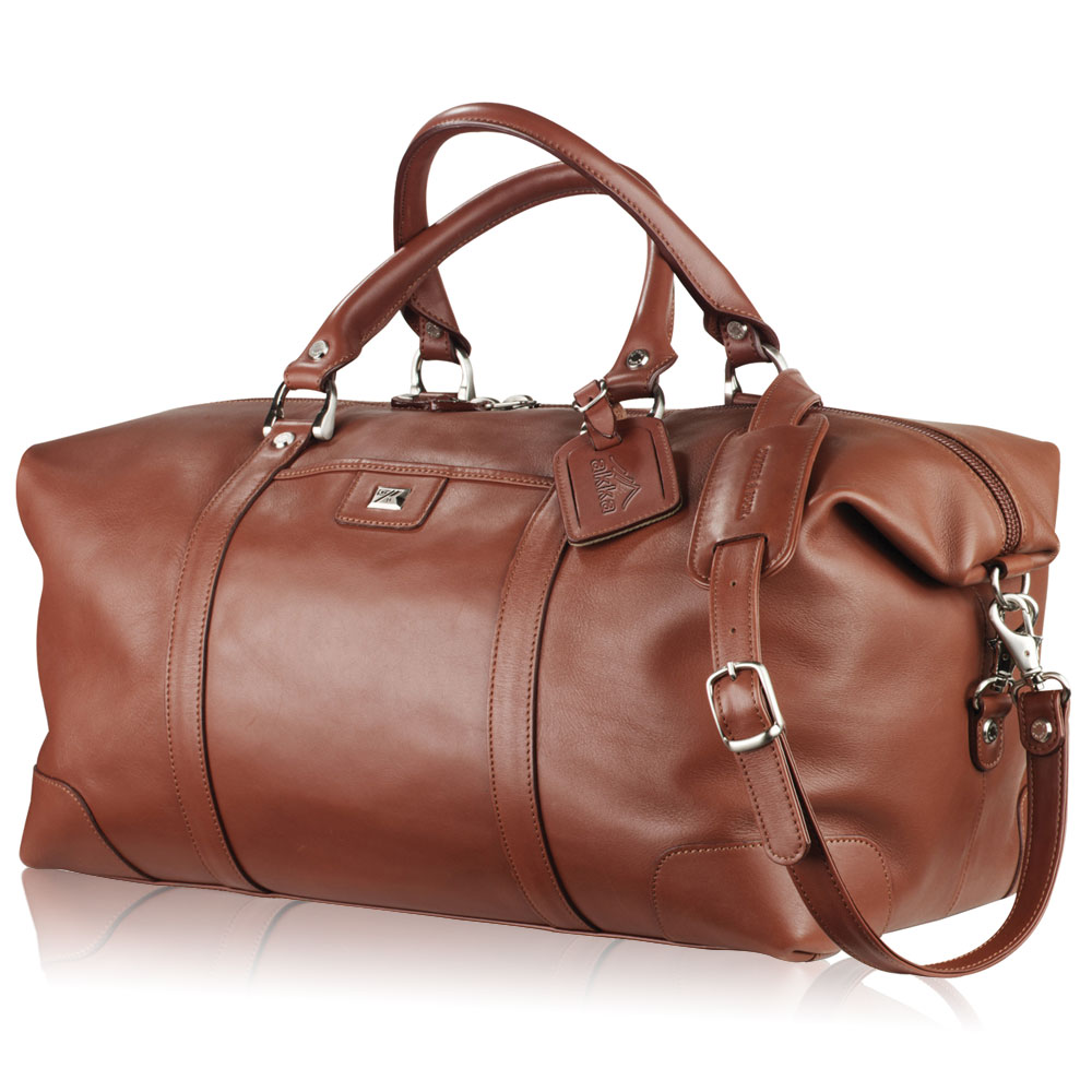 Personalized Cutter & Buck Leather Weekender Duffle Bags | LE980083 - DiscountMugs