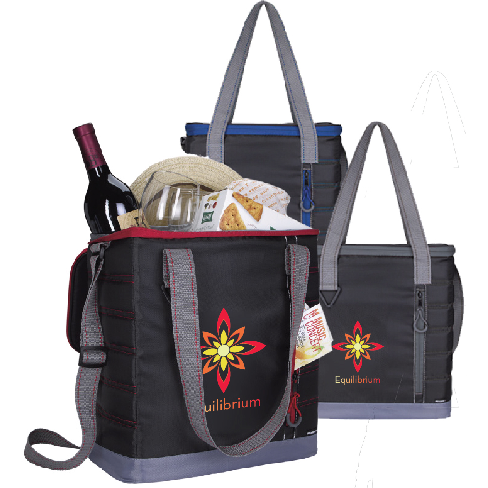 Wholesale Koozie Quilted Kooler Tote Bags |X30257 - DiscountMugs