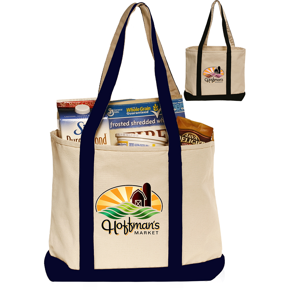 Personalized Heavyweight Cotton Tote Bags | TOT210 - DiscountMugs