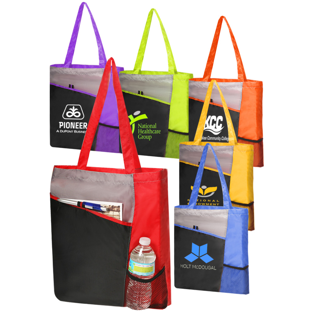 Cheap Custom Wholesale Promo Polyester Tote Bags