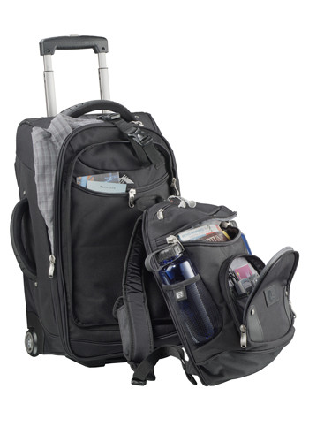 Discount Wheeled Carry-On w/ Removable DayPack | Leed&#39;s® High Sierra 22&quot; Wheeled Carry-On Bags